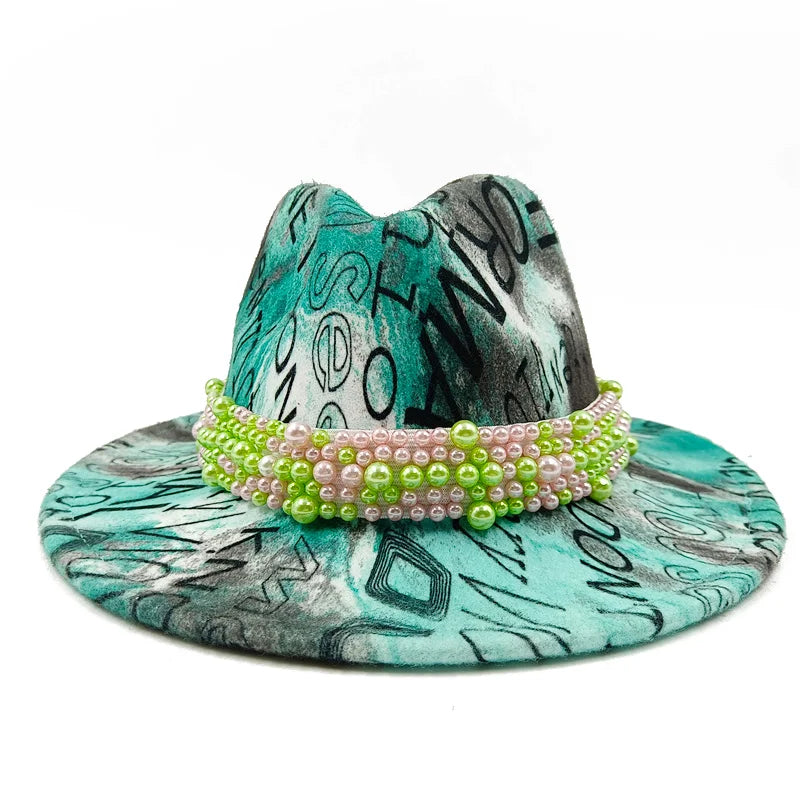 Chapeau Fedora Unisexe Graffiti
