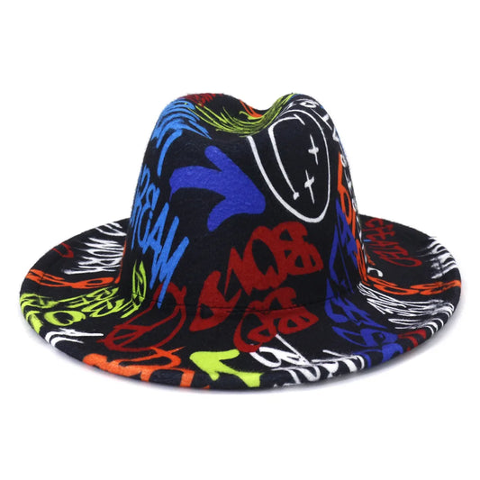 Chapeau Fedora Unisexe Graffiti