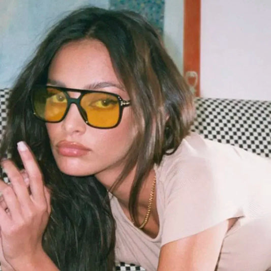 Lunettes Carrées Rétro - Miroir & Couleurs Tendance